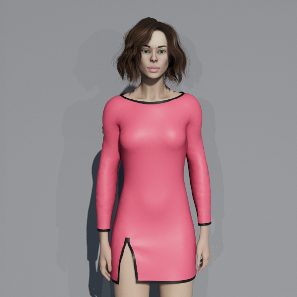 MORGANE DRESS PinkFruitDoveAndBlack