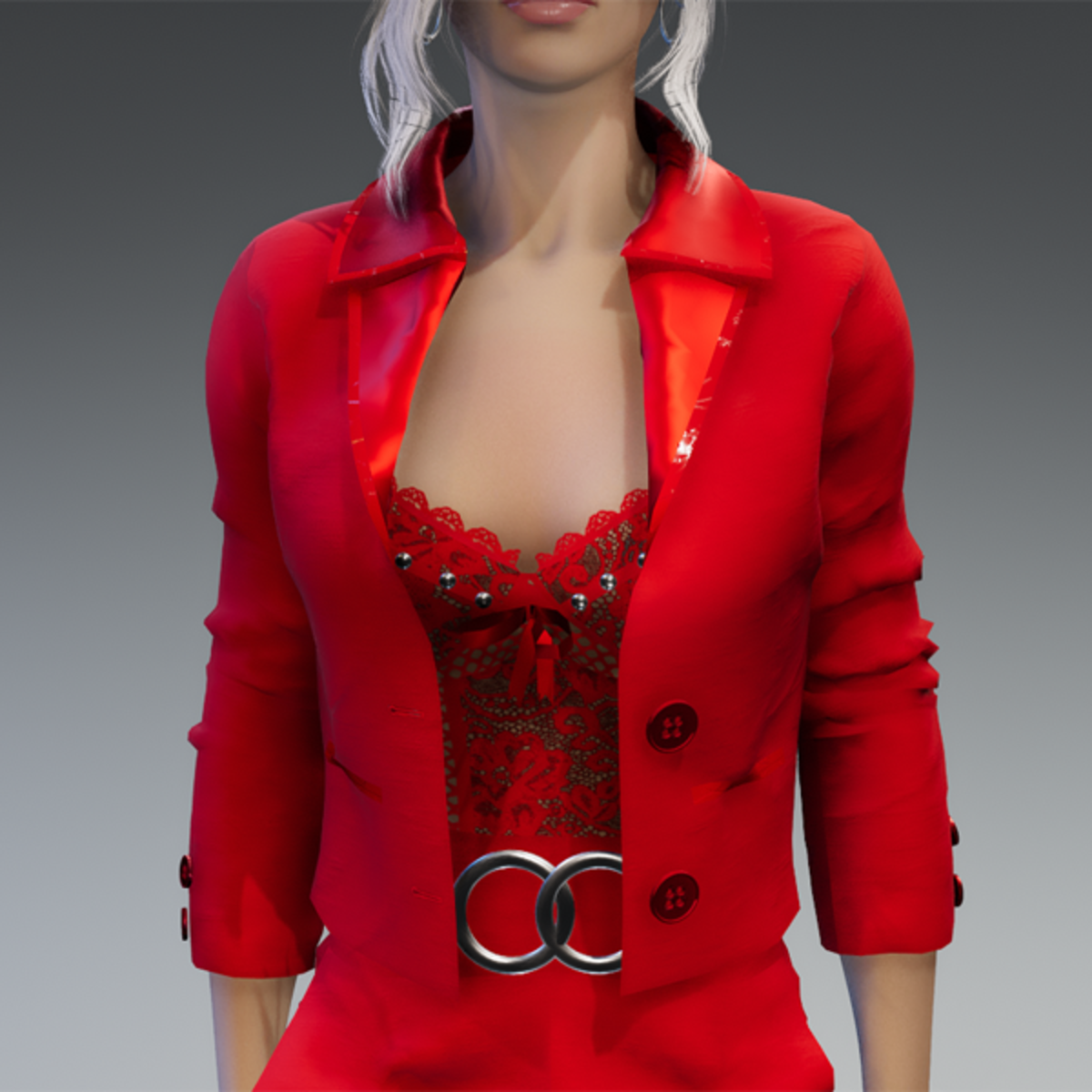 Elegant Blazer in Red