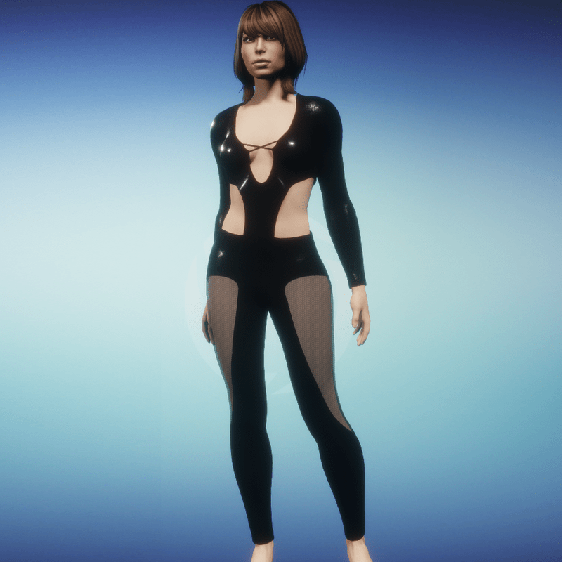 Catsuit Carla latex black