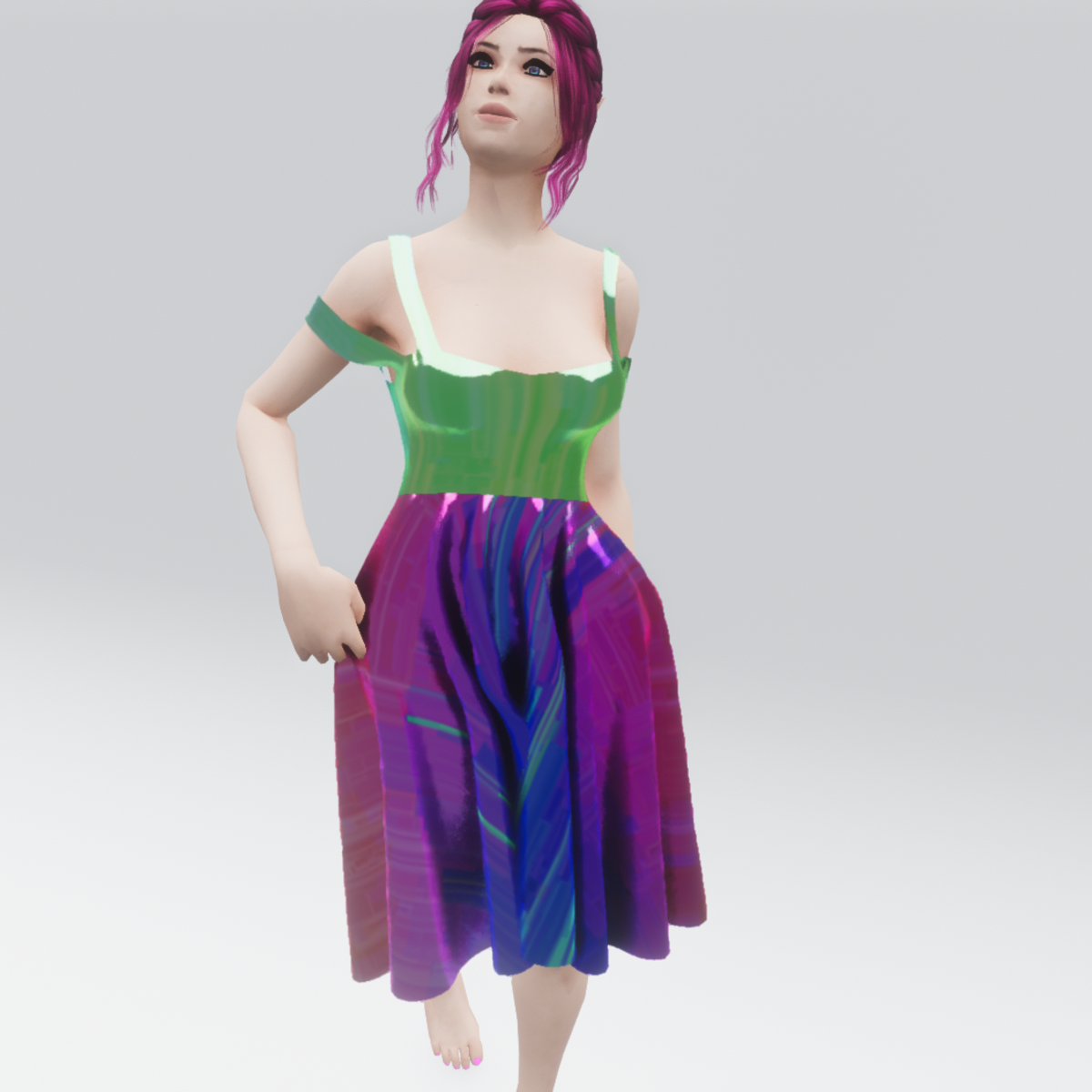 Animated Rainbow Dress