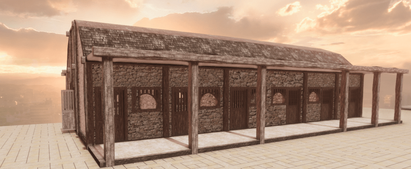 HORSE STABLE MEDIEVAL