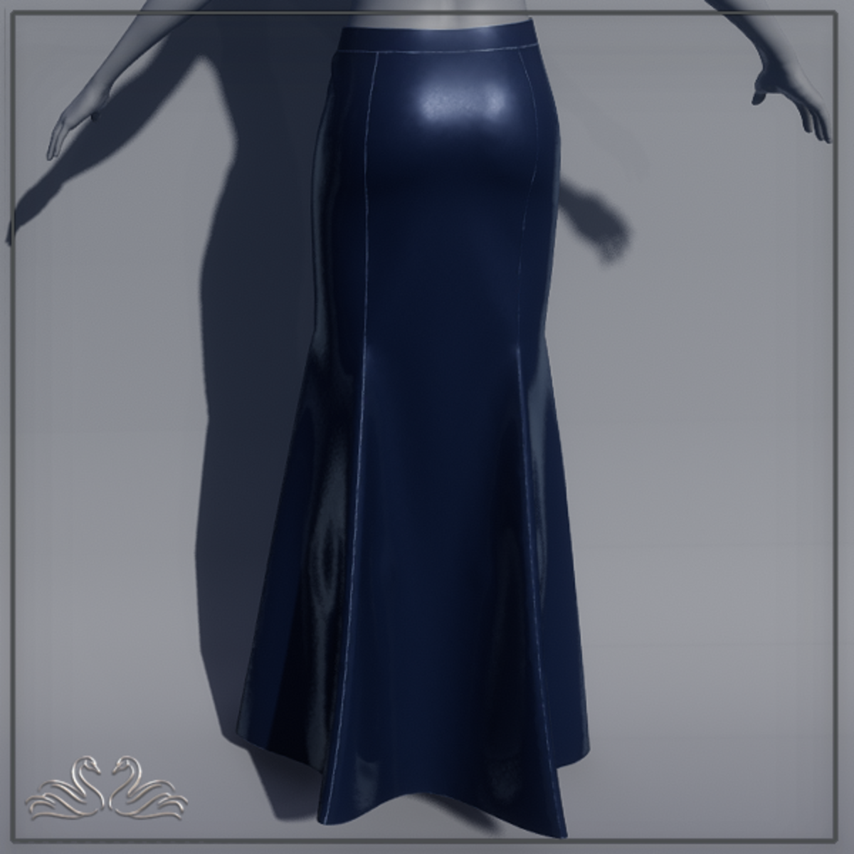 SOPHIA MERMAID SKIRT MARINE BLUE