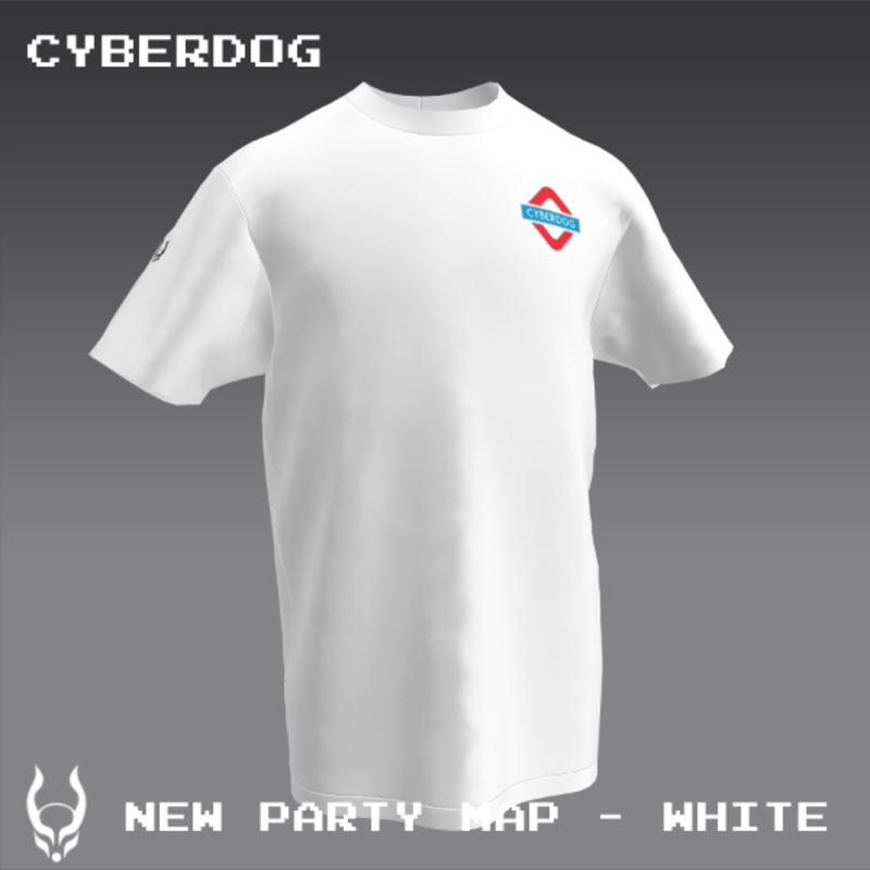 NEW PARTY MAP T-SHIRT WHITE