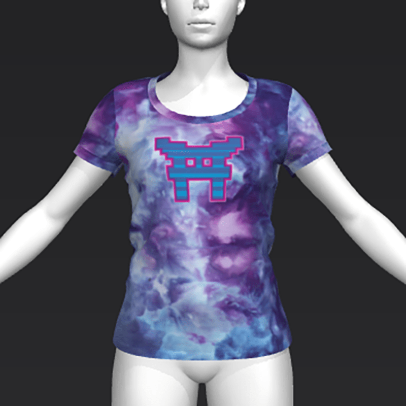 Ready Player One: Gate T-Shirt (Tiedye) (W)