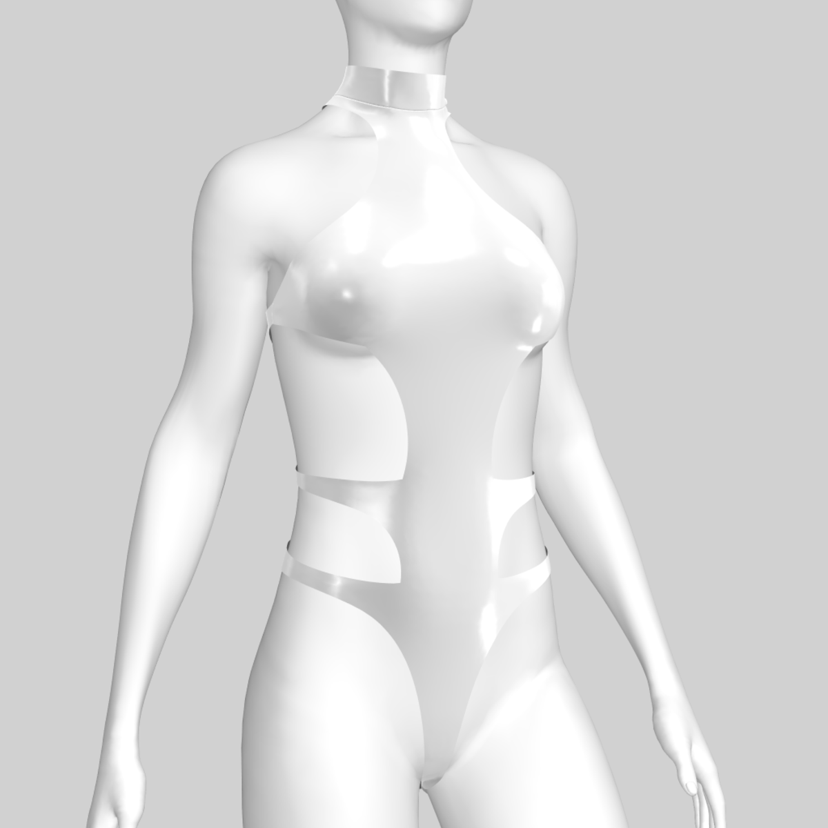 Bodysuit Aiko Vinyl White 2.0