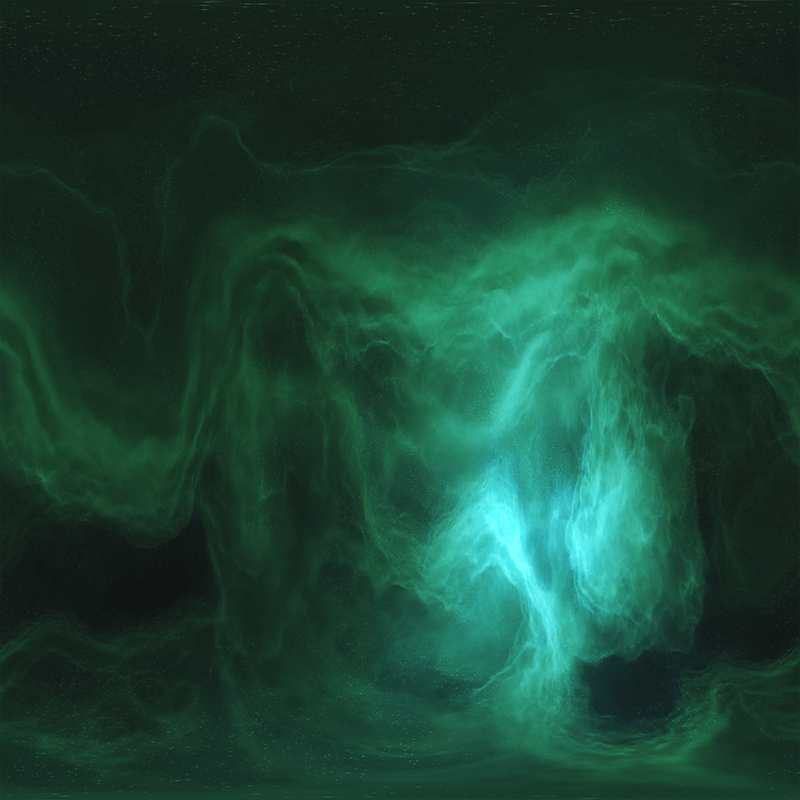 Polygon ~ Skybox Nebula Green