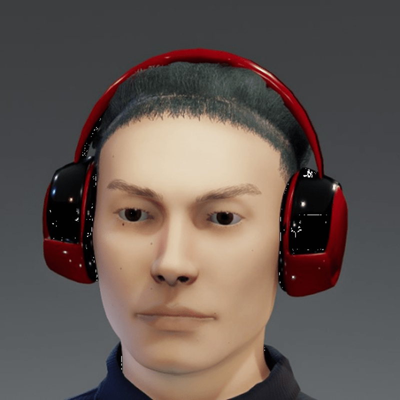 RED 'N' BLACK TWISTED HEADPHONES