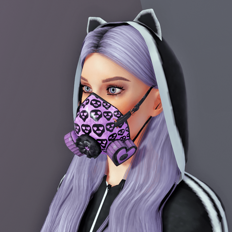 Gas Mask Respirator Violet