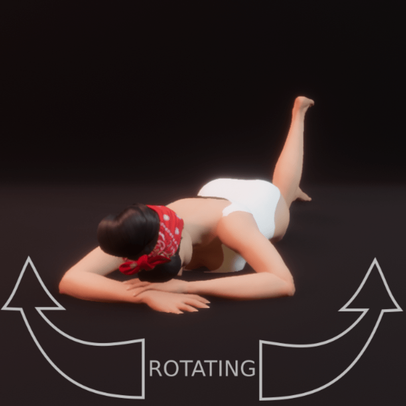 modelpose liegend 04 rotating