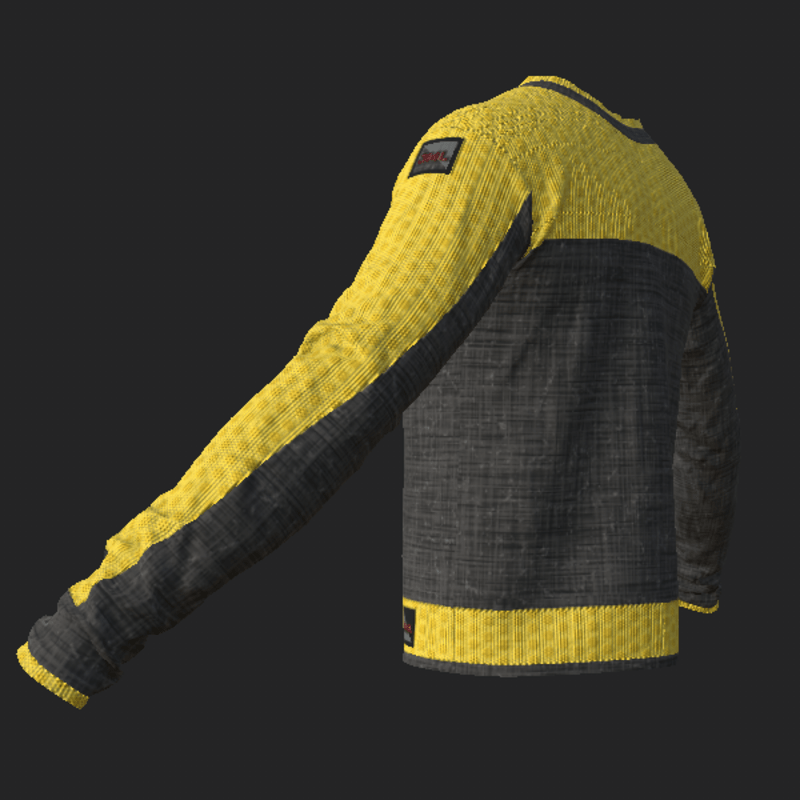 NOIR SWEATER_ GRAY YELLOW