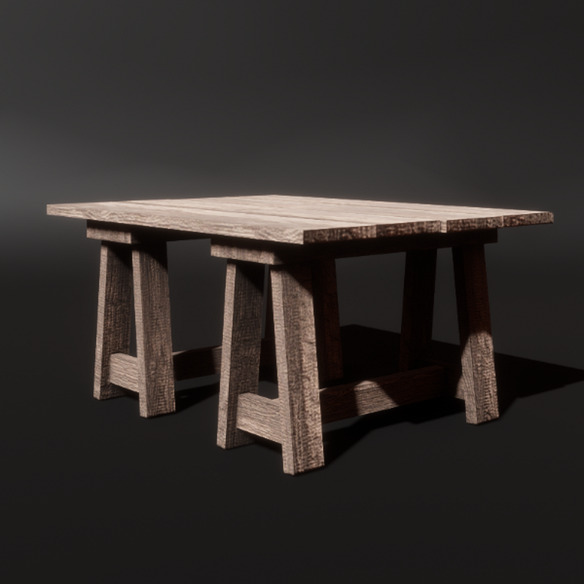 Sawhorse Table