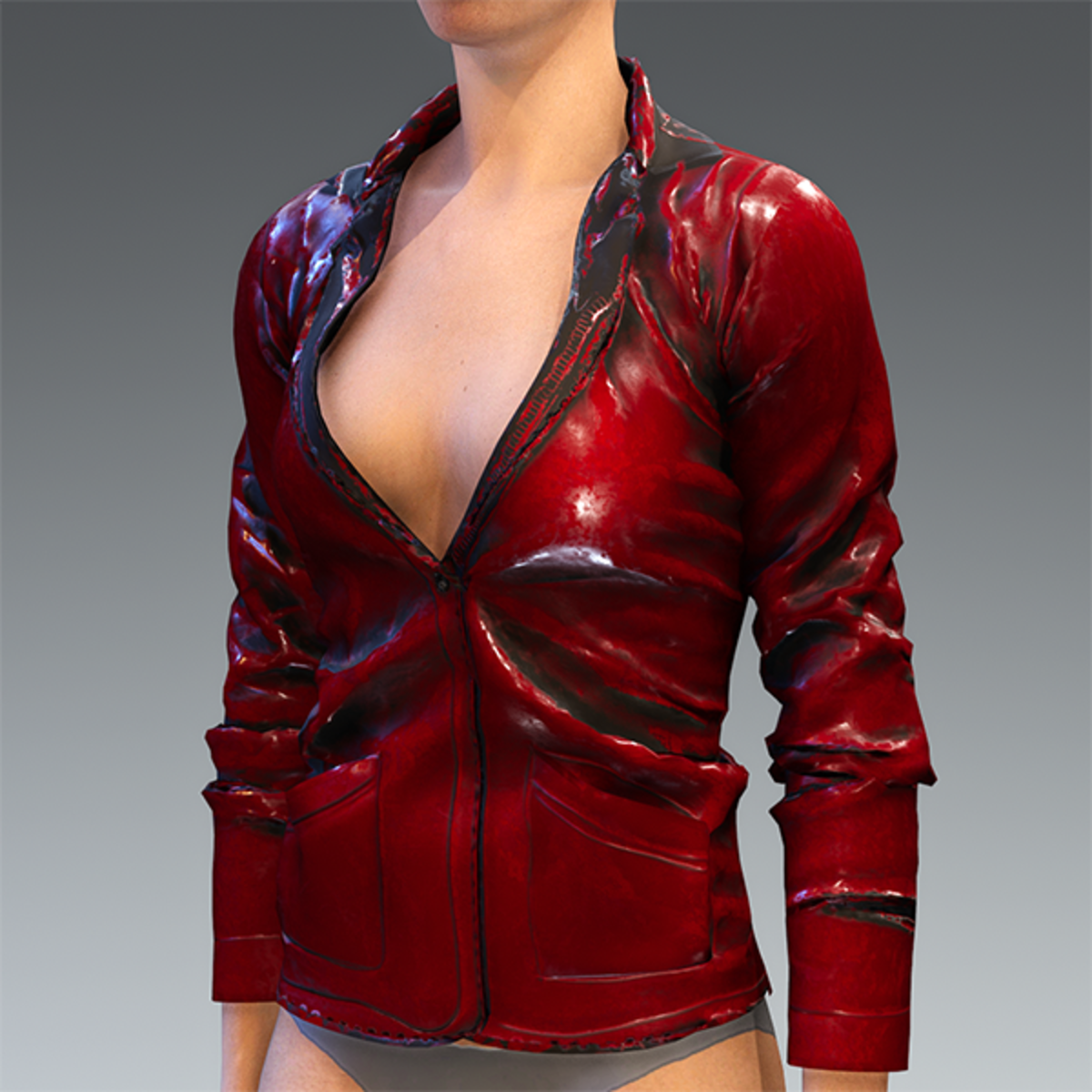 Rubber Jacket Red
