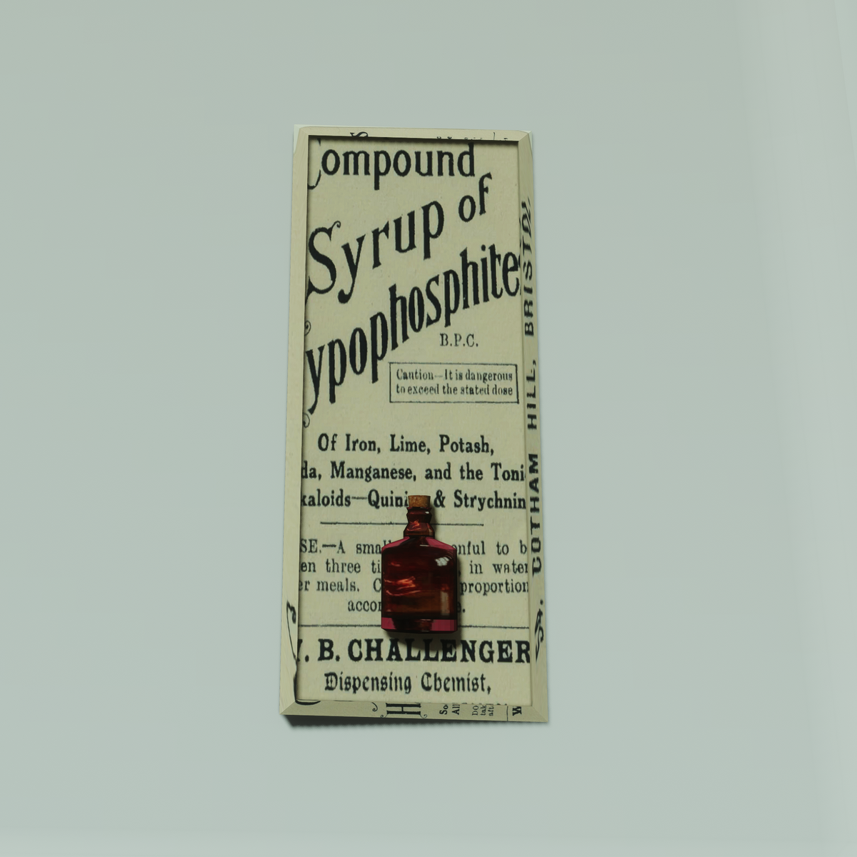 Antique Syrup of Ypophosphite Sign