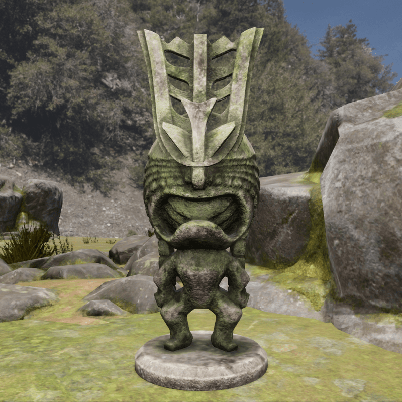 TKA LF Tiki Statue Stone