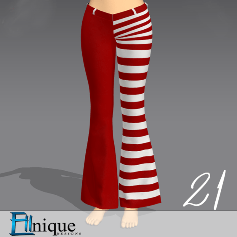 21 pants red and white