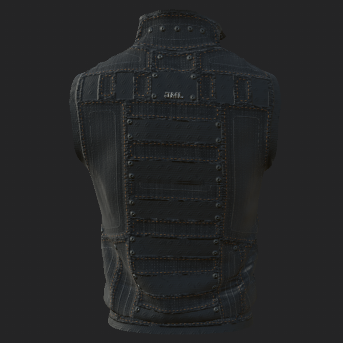 VEST_ DENIM_ ( JACKET_ ) BLACK
