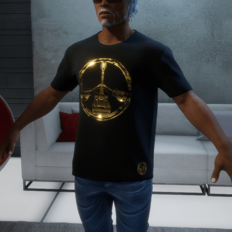 TShirtMania_PeaceGoldGuitar