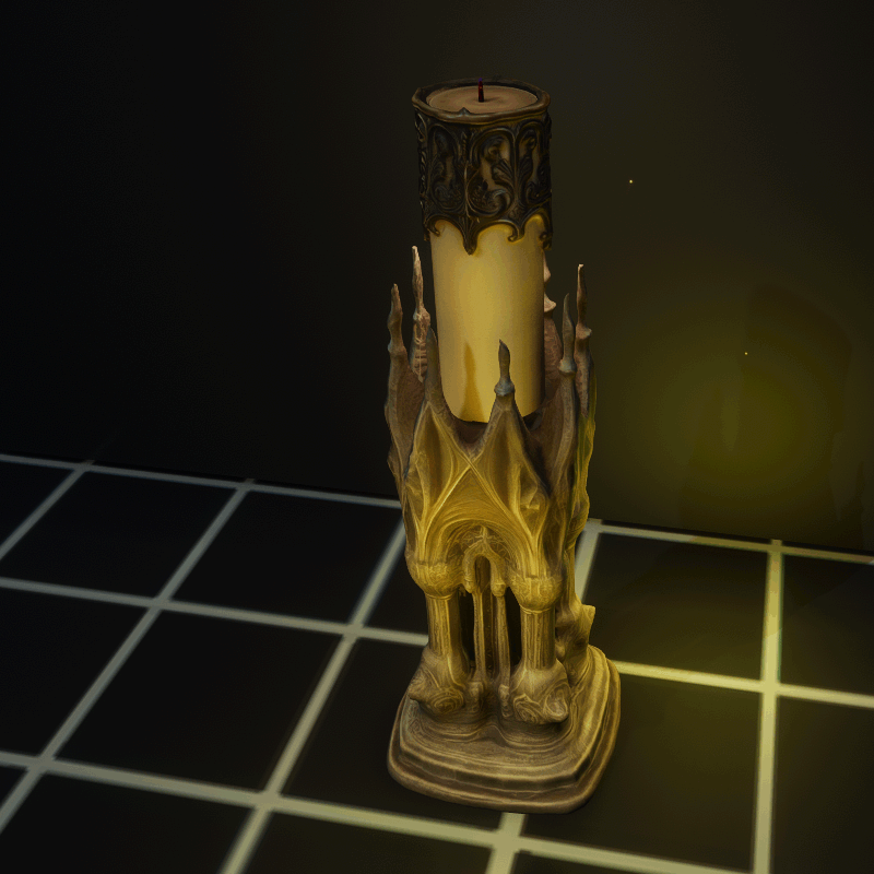 Neo Gothic Pillar Candle