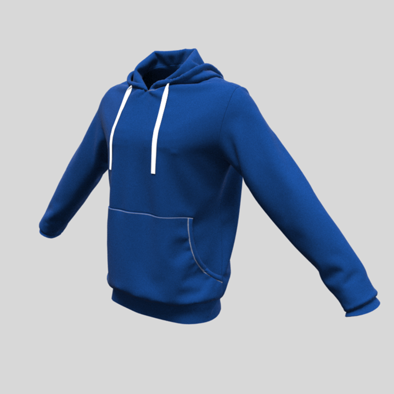 hoody male blue