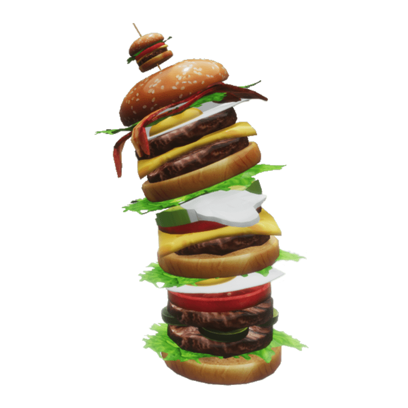 Big burger not straight