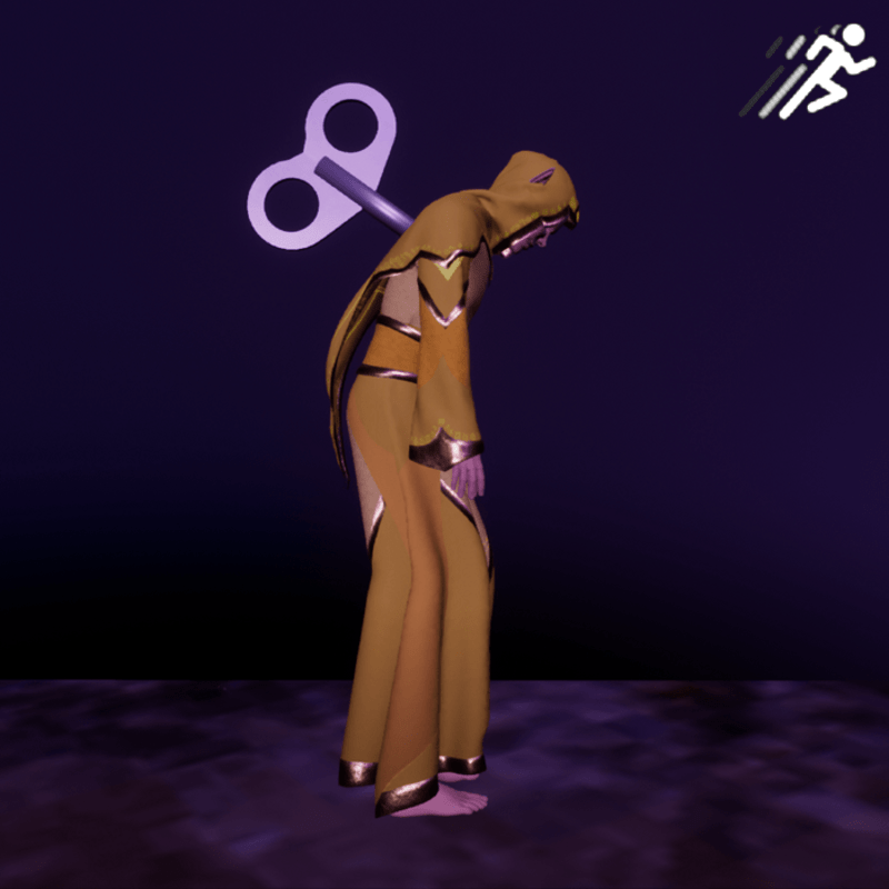 powered down idle animation