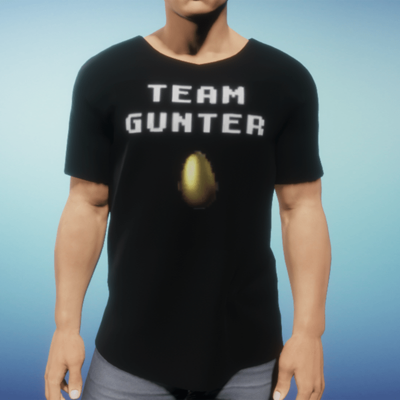 Team Gunter - Male - Black Tshirt