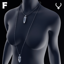 Quartz Double Pendant - F