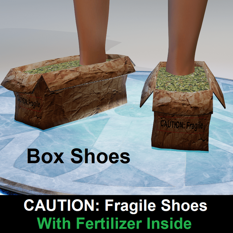 CAUTION: Fragile Box Shoes