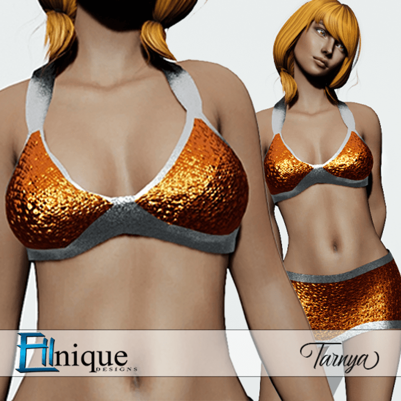 Tarnya Orange Clubbing Sequin Top
