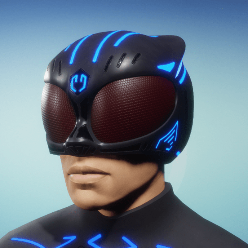 BioArmor Helmet Male Blue Light