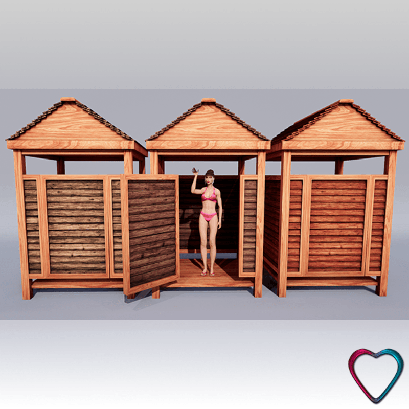 Beach Changing Room - Golden Sandwood