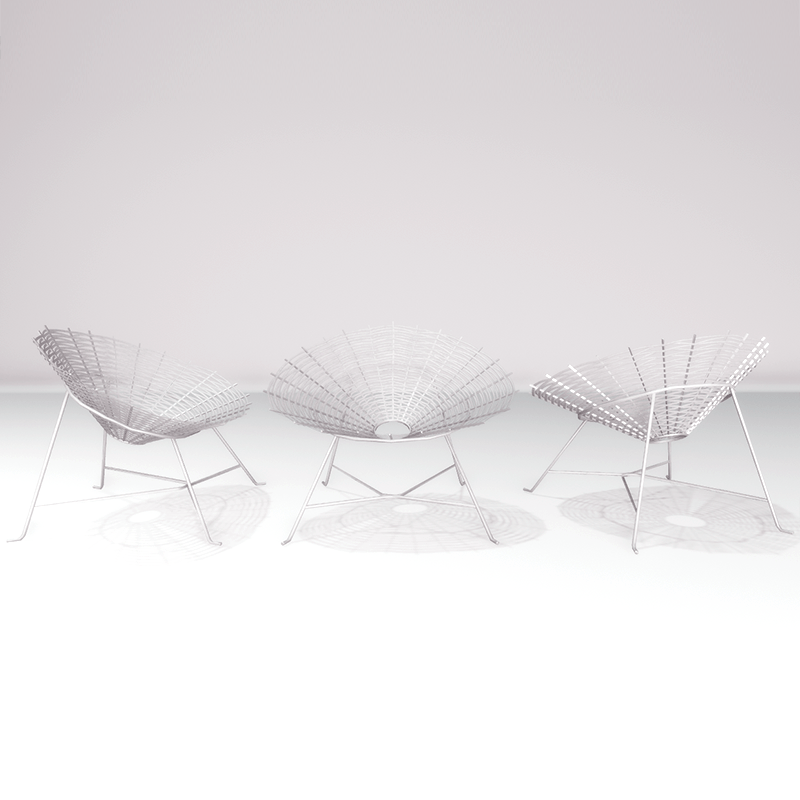 Galini set - Round armchair