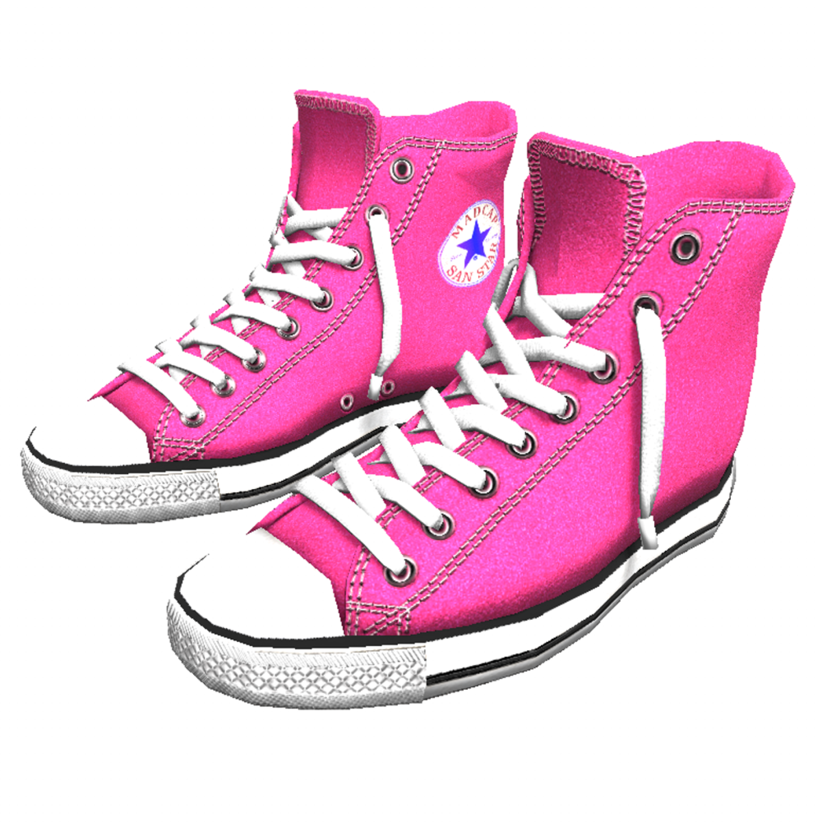 Girl shoes San-Star sneakers high pink for woman