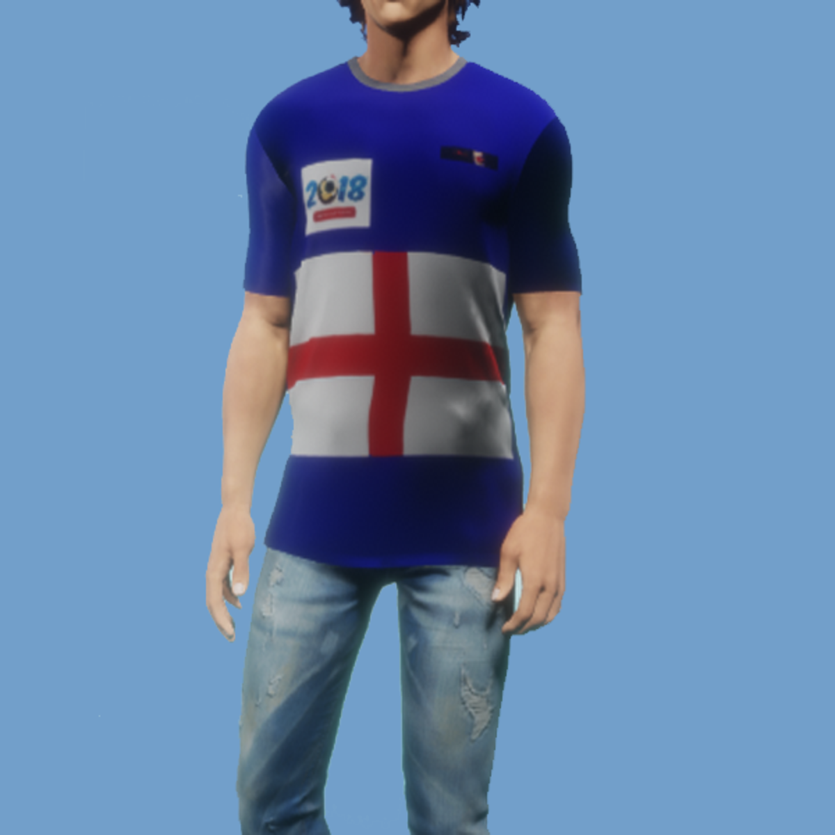 Jack T Shirt England Blue