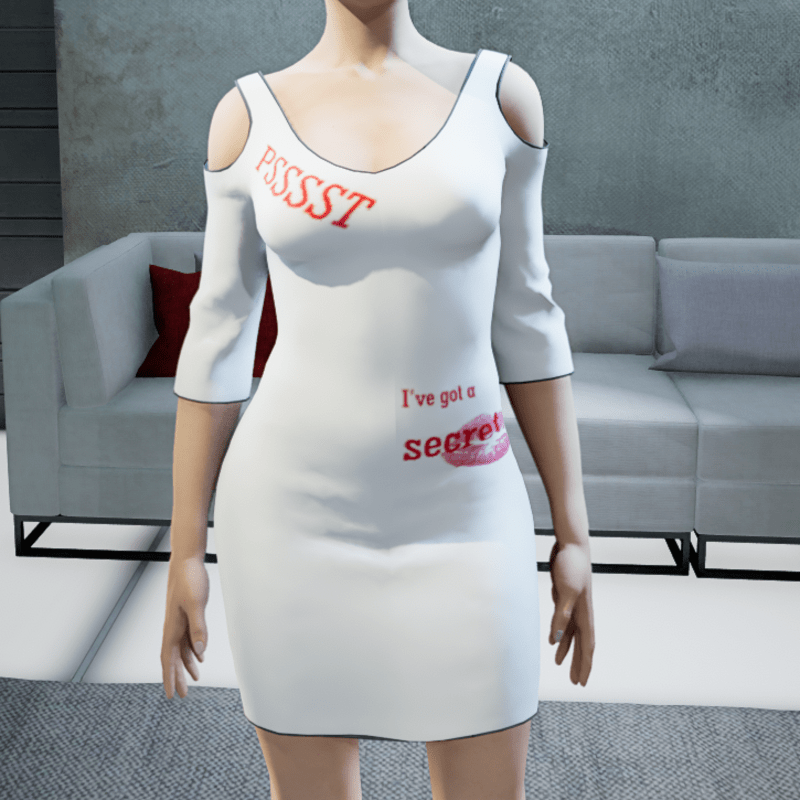 pssst i've got a secret dress