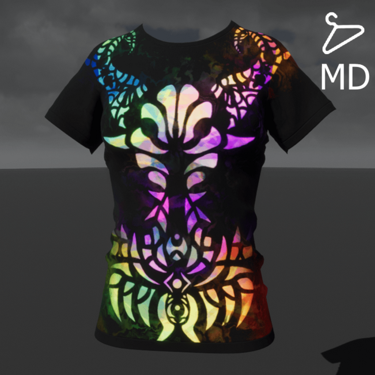 Empowered Demon (F) T-Shirt (Emissive Animated)