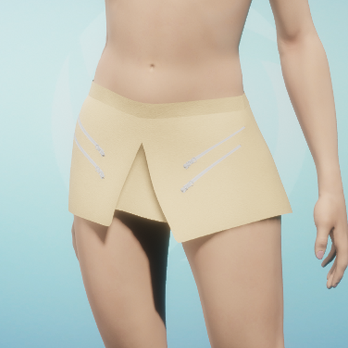 Mini Skirt Leoni leather sand