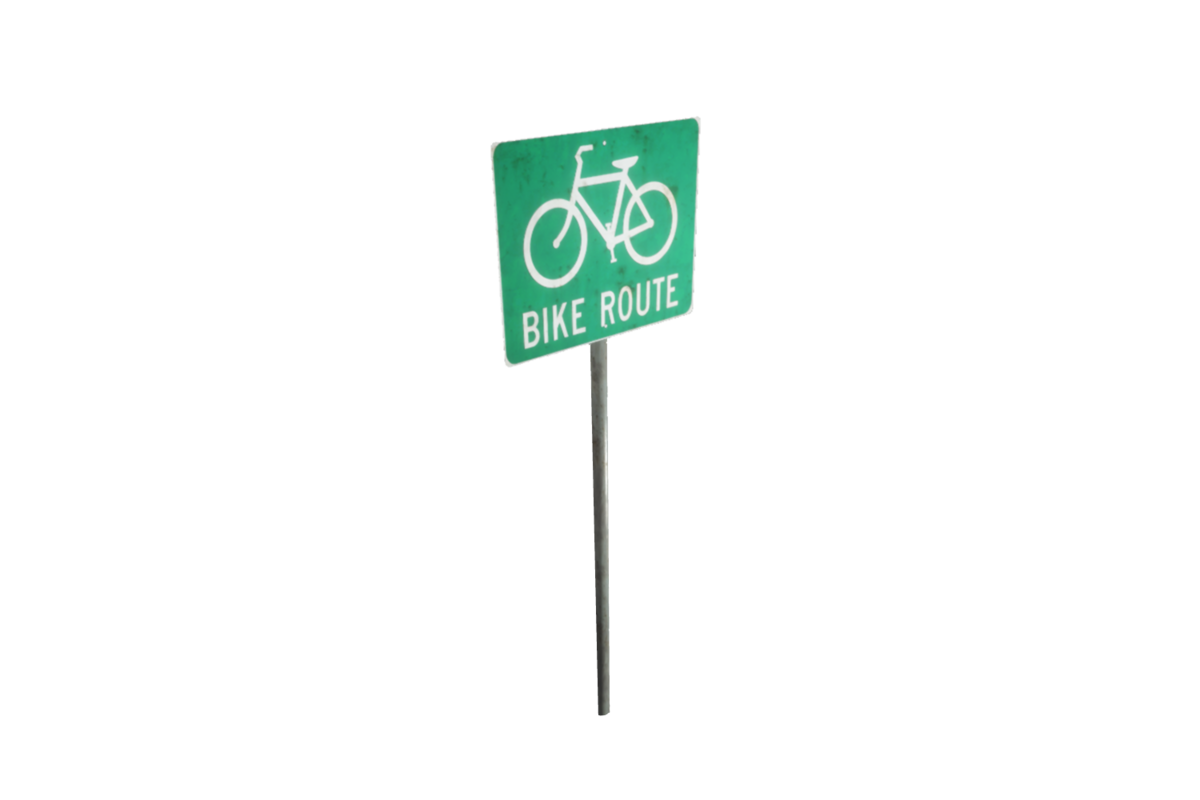 Bike Route sign