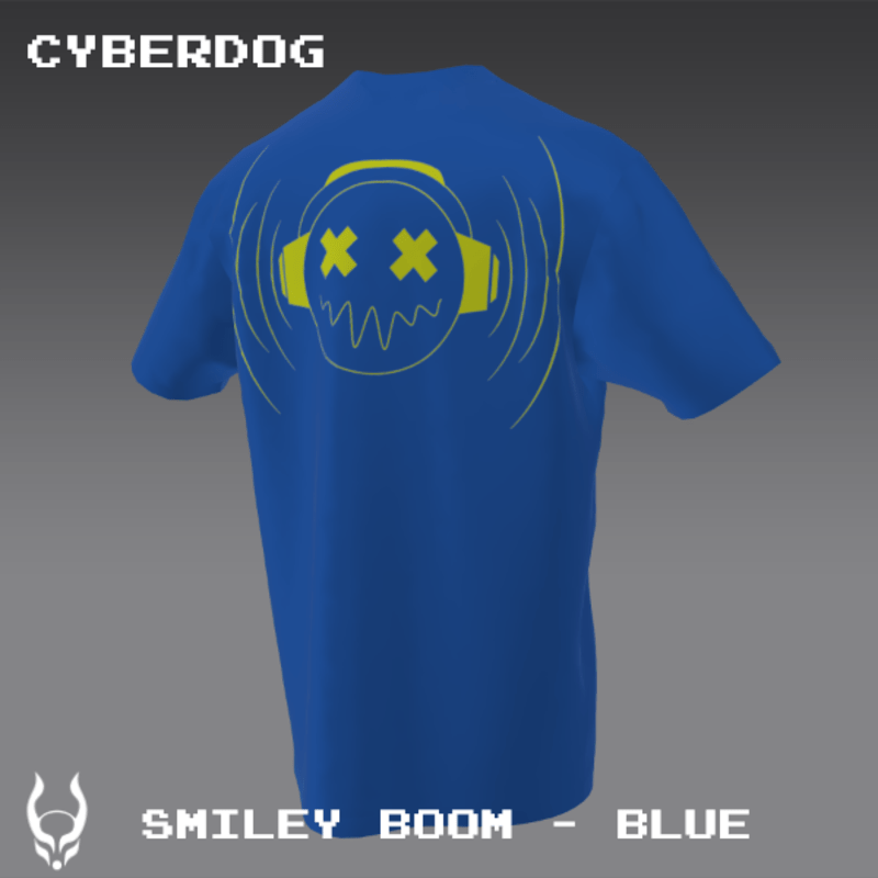 SMILEY BOOM T-SHIRT BLUE