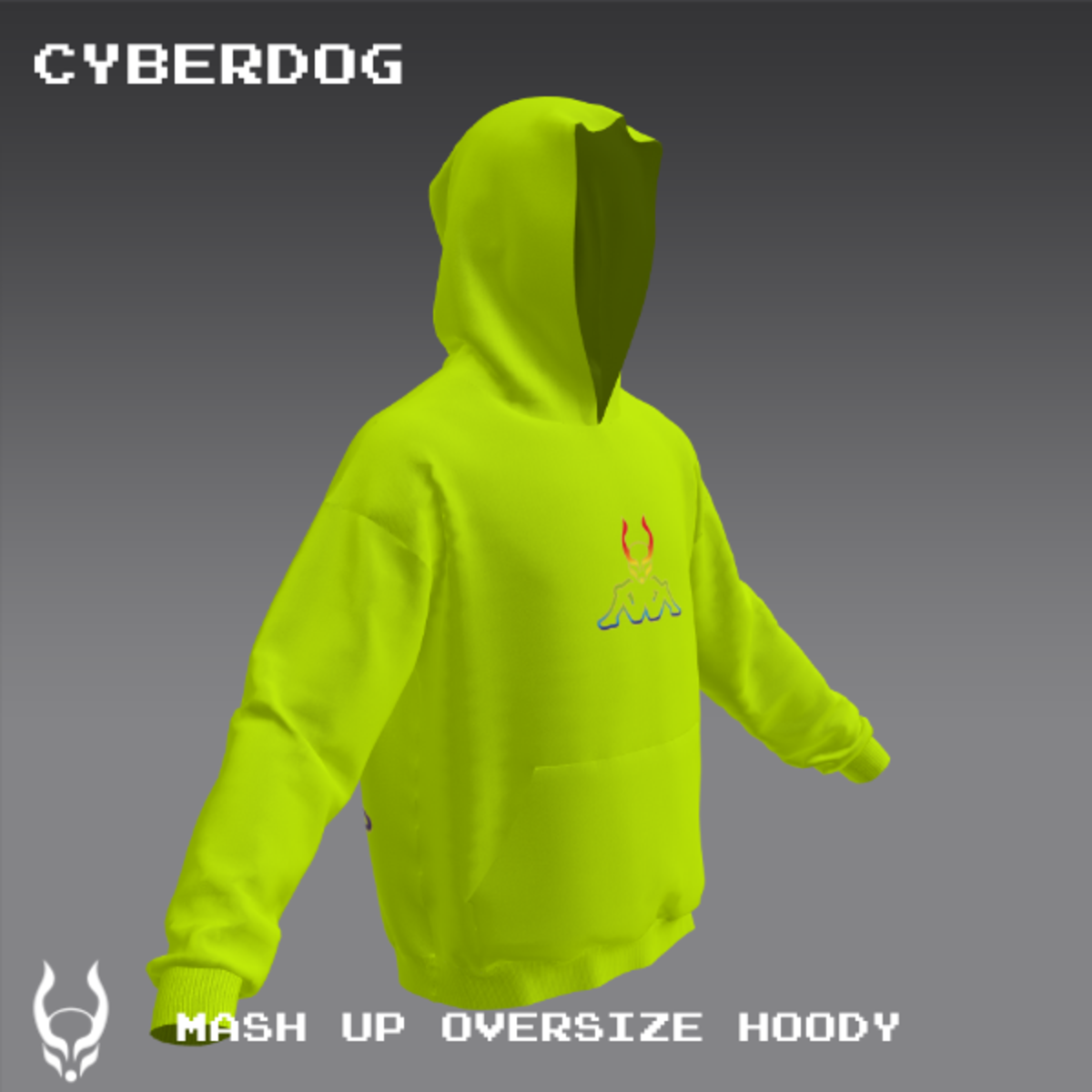 MASH UP OVERSIZE HOODY