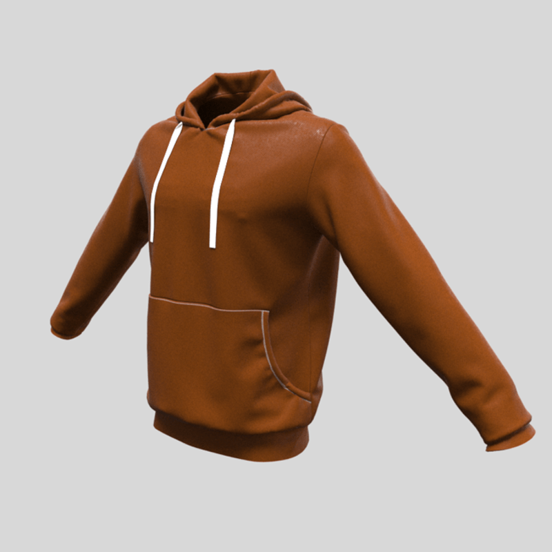 hoody male brown
