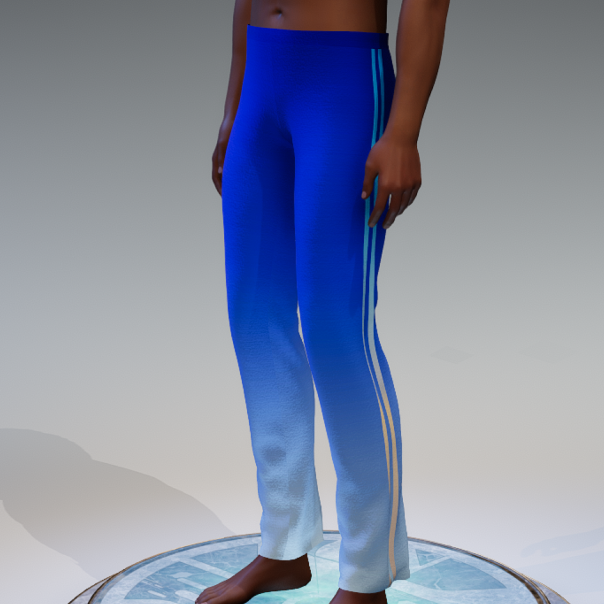 Sky Blue Style Pants