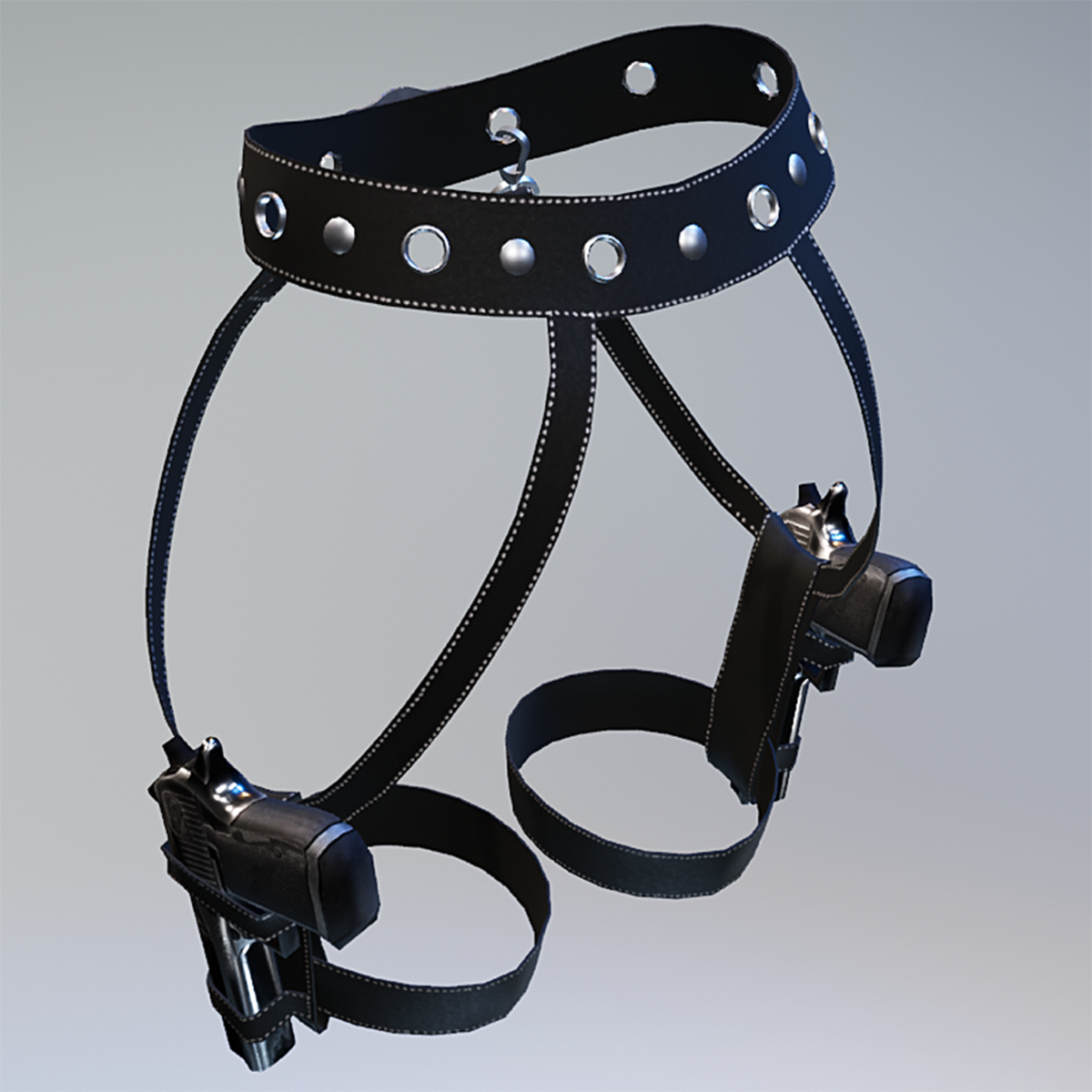 TKA Thigh holster and guns Black for women