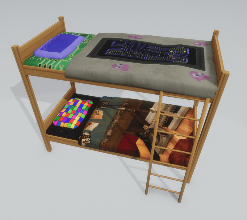 Lightwood bunkbed 190509