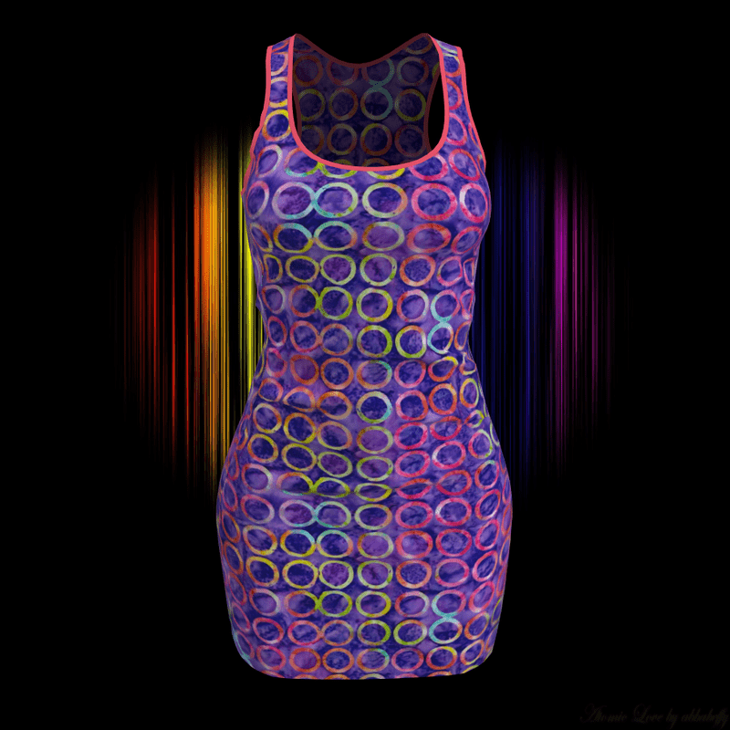 Multicolor Sleeveless Mini Dress