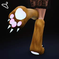 Cat Paw Boots - Ginger Tabby [Rainbow Emissive]
