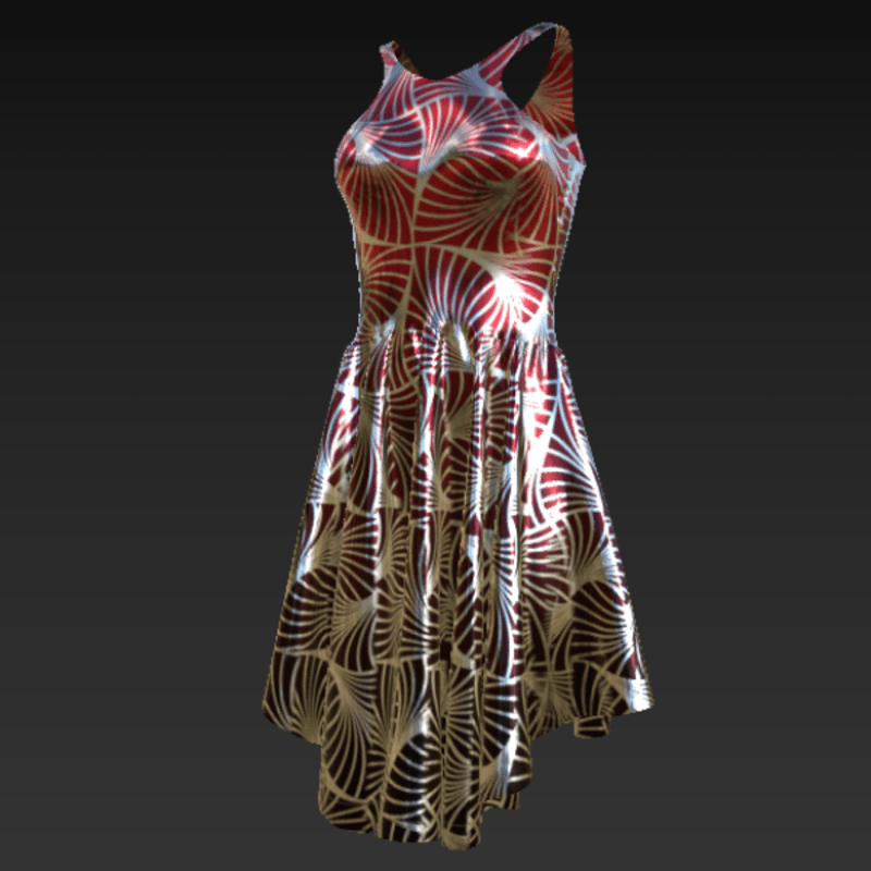 Dress Berlin black red