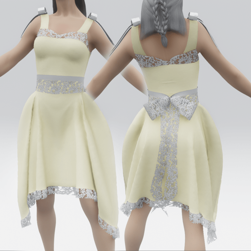 Dolly Summer Dress - Yellow