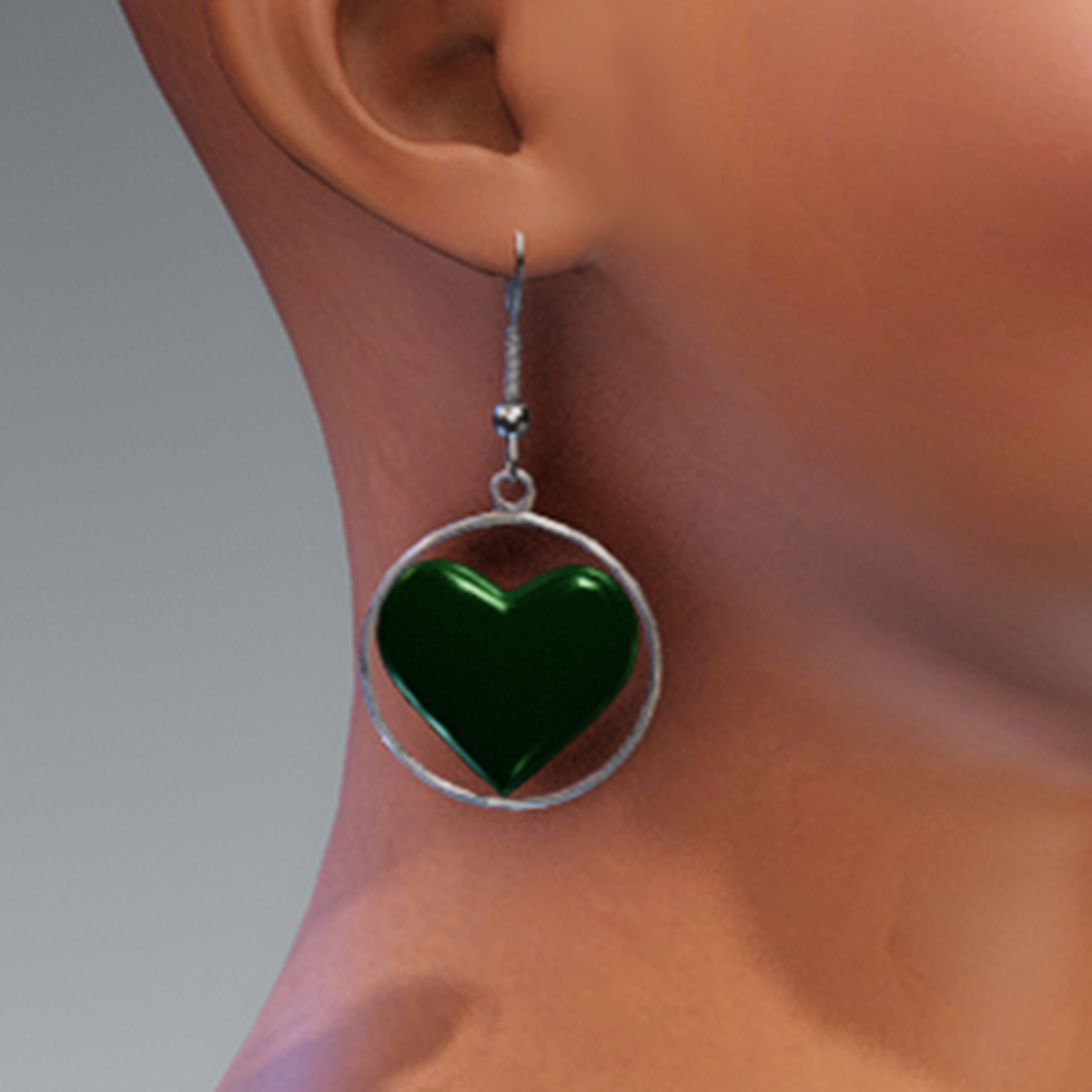 Earrings 01 GREEN