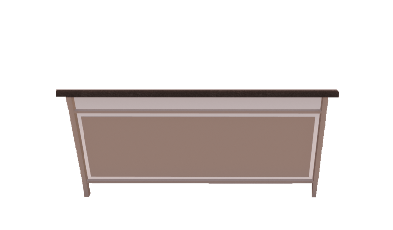 Modern Fence with Granite Railing